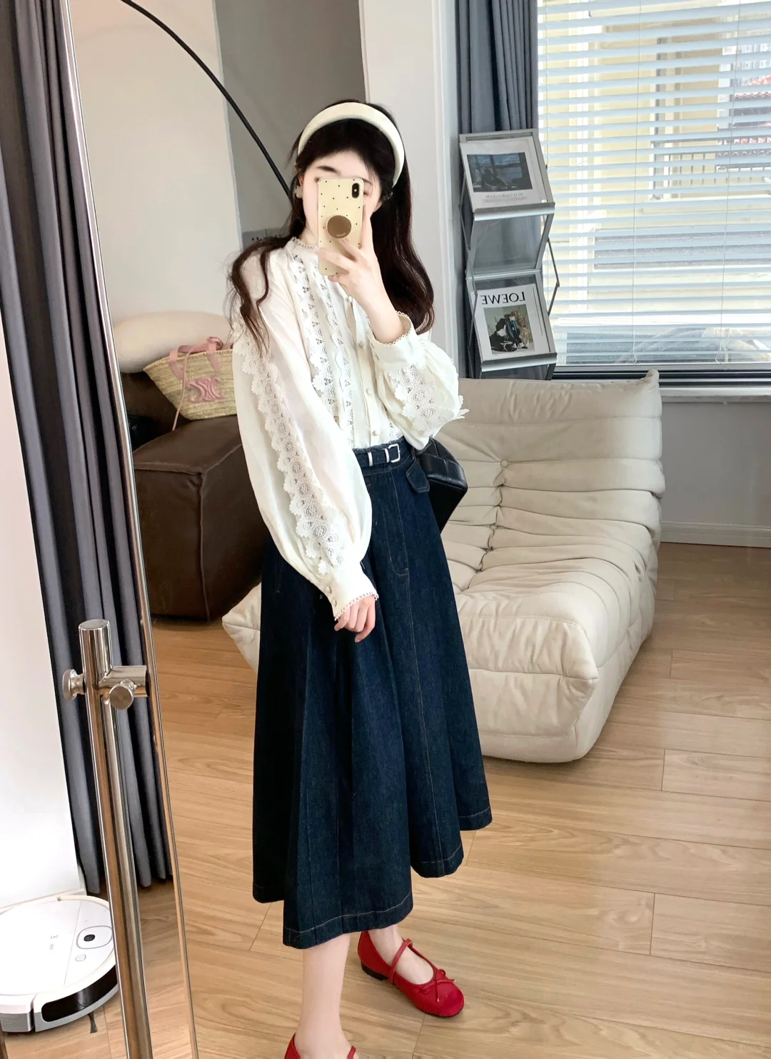 蕾丝衬衫真的好美好气质～