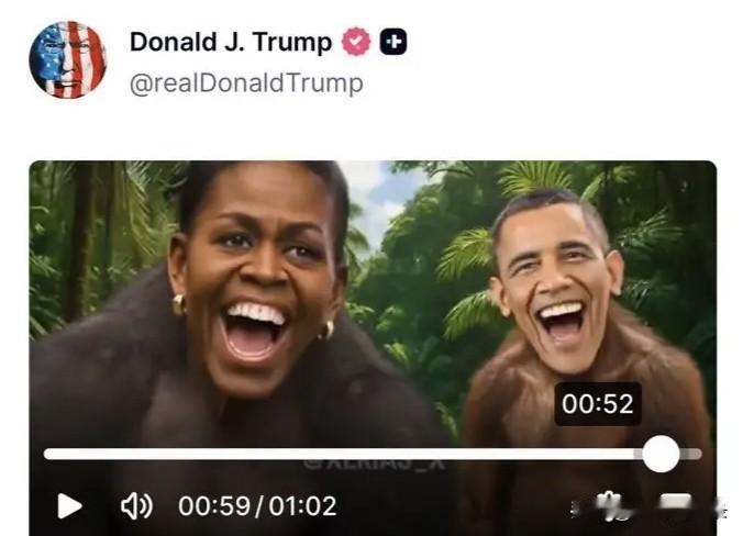 没有教养！奥巴马首次回应被特朗普恶搞成猿猴
美国前总统奥巴马终于忍耐不住，第一次