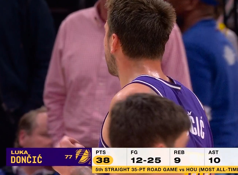 东契奇三分杀死比赛 湖人又赢了火箭 两次传球空接1次三分 👍 湖人vs火箭