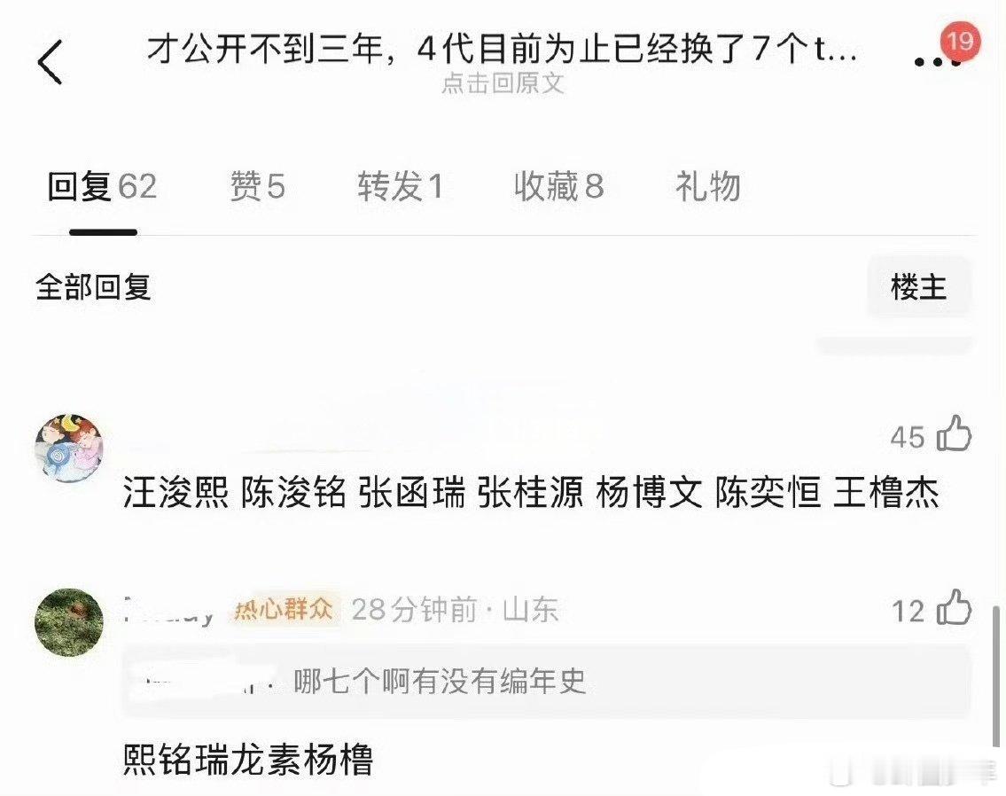 TF四代TOP是谁你觉得TF四代目前TOP是谁  网友热议TF四代目前TOP人选