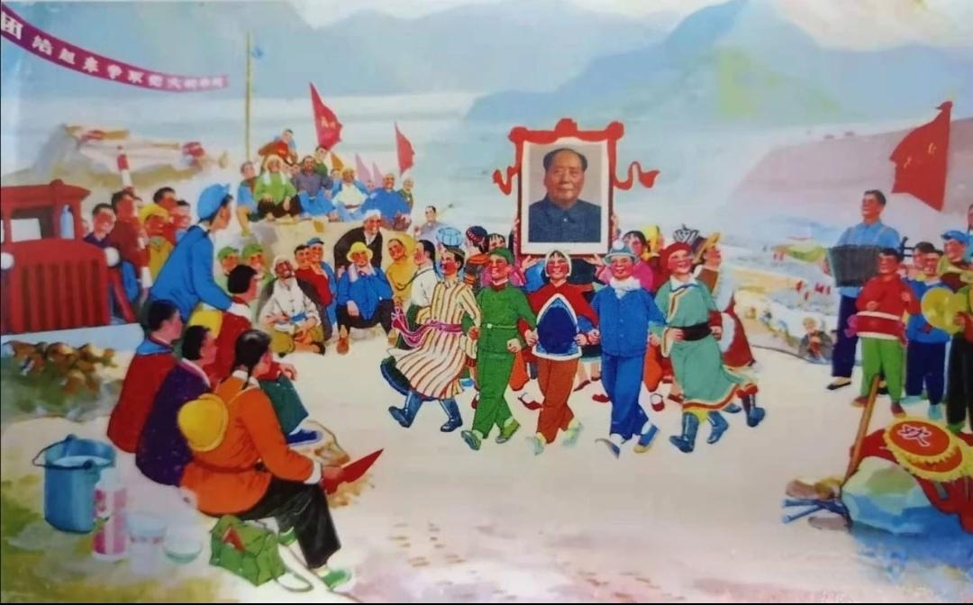 ＃红色文化＃
宣传画欣赏：
   《毛主席是我们心中的红太阳》