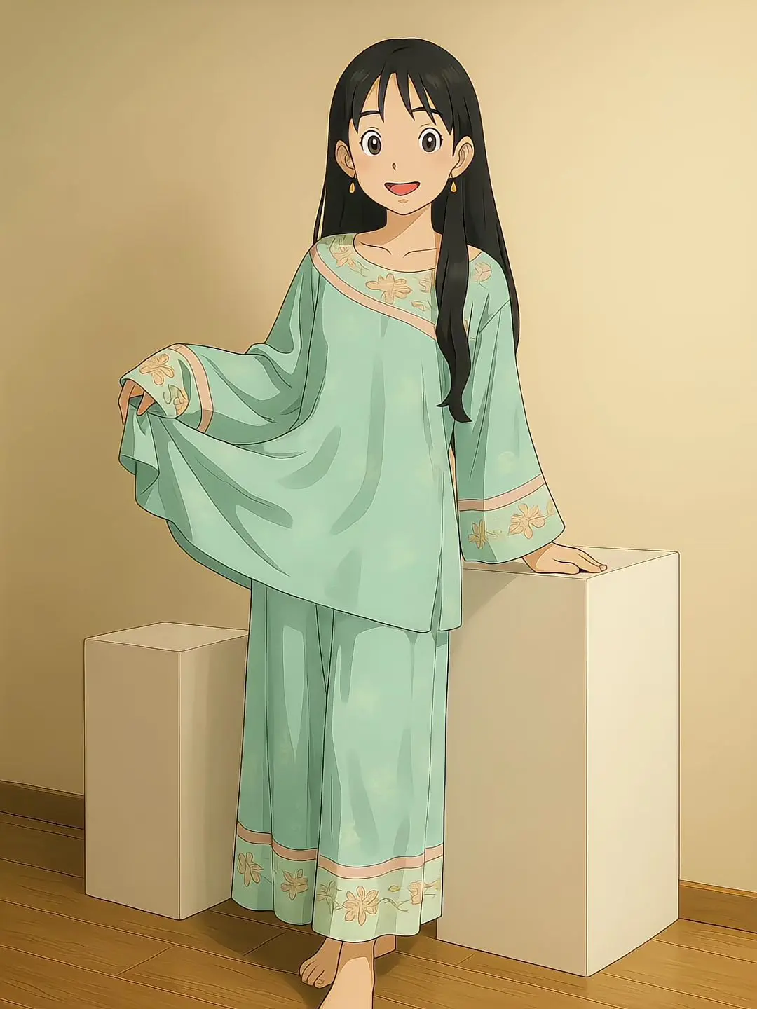 挑战中式美学穿搭天花板在家也要美美哒