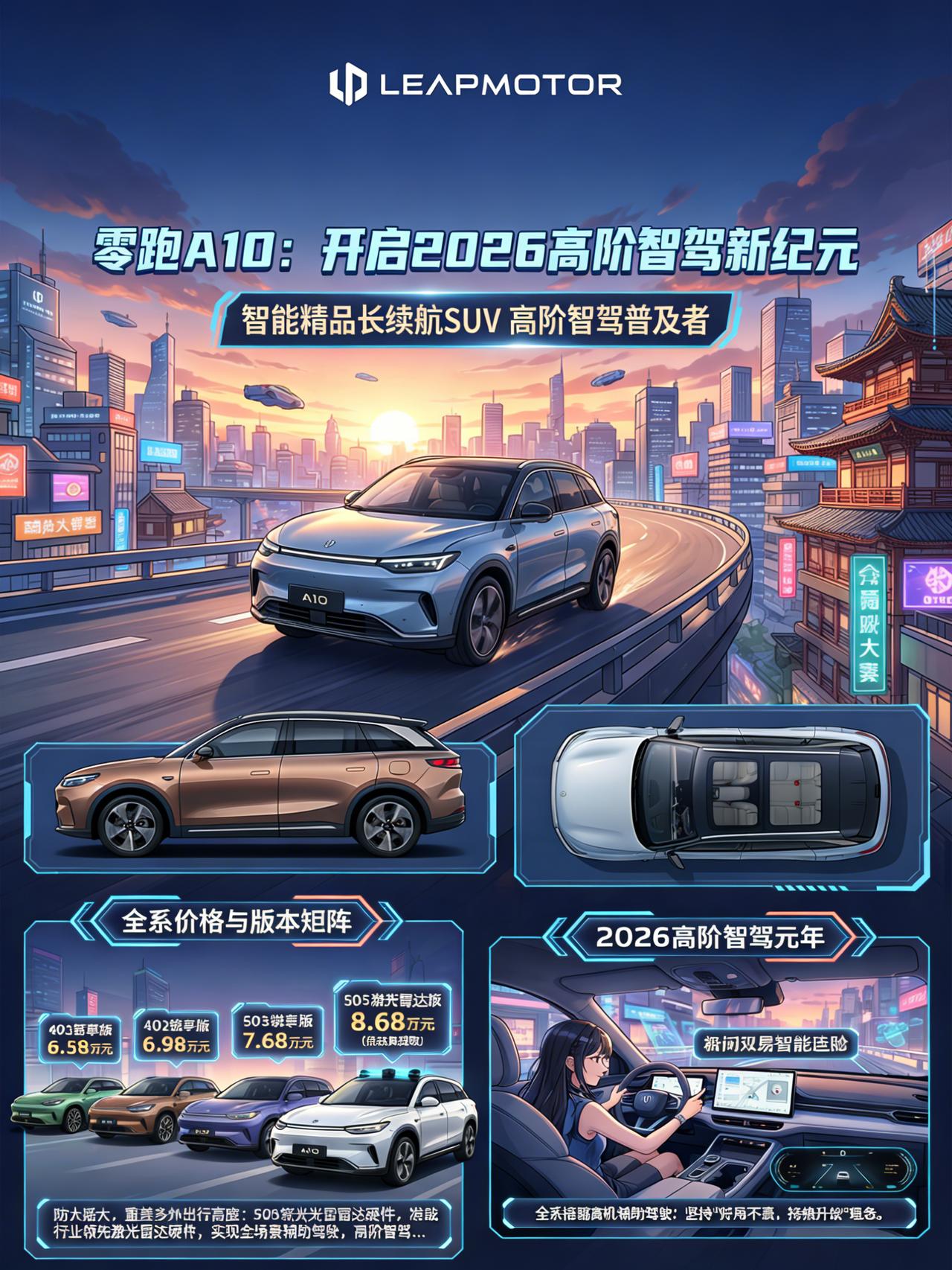 一图讲清 零跑A10 高阶智驾新纪元
零跑A10