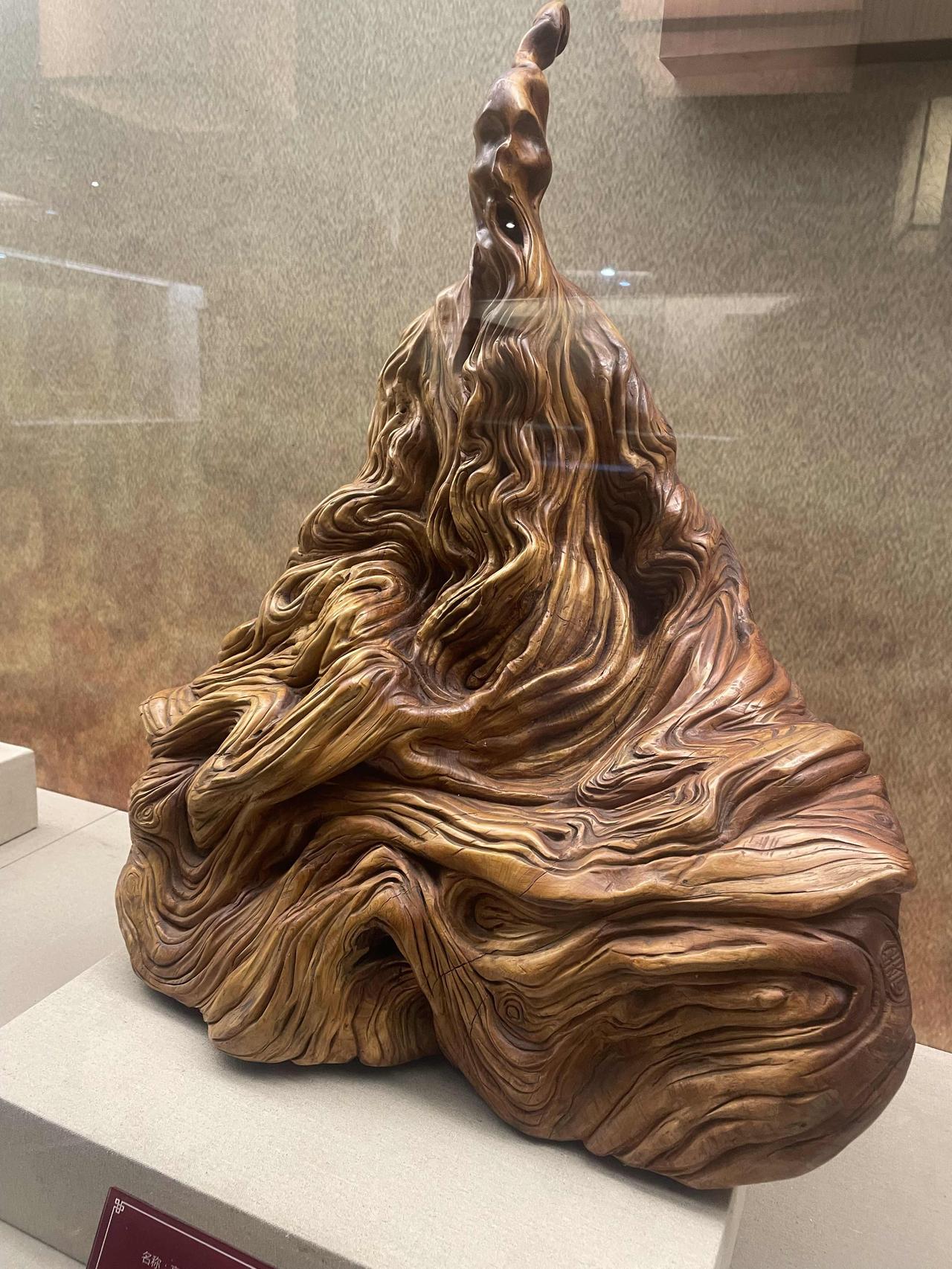 盯着这崖柏根雕瞧，突然就悟了：哪有什么固定模样，你心里装着啥，它就是啥。你看这纹