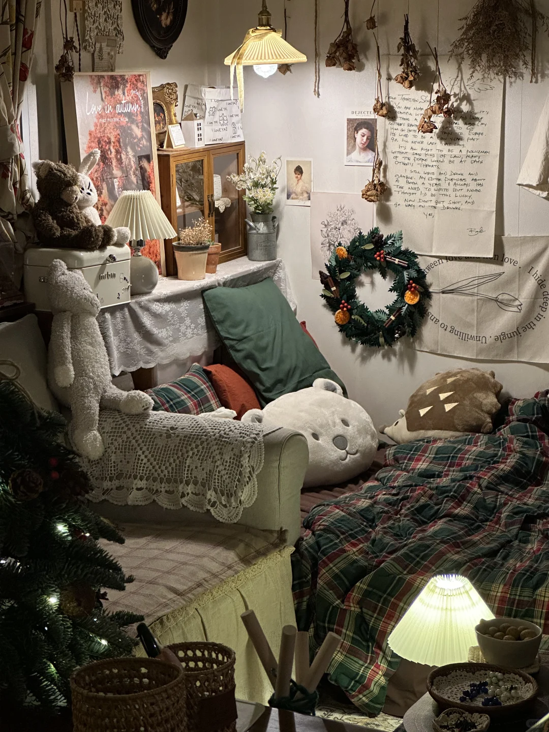 圣装环绕的小屋夜晚◝心仪的圣诞礼物🚪🌲┊͙