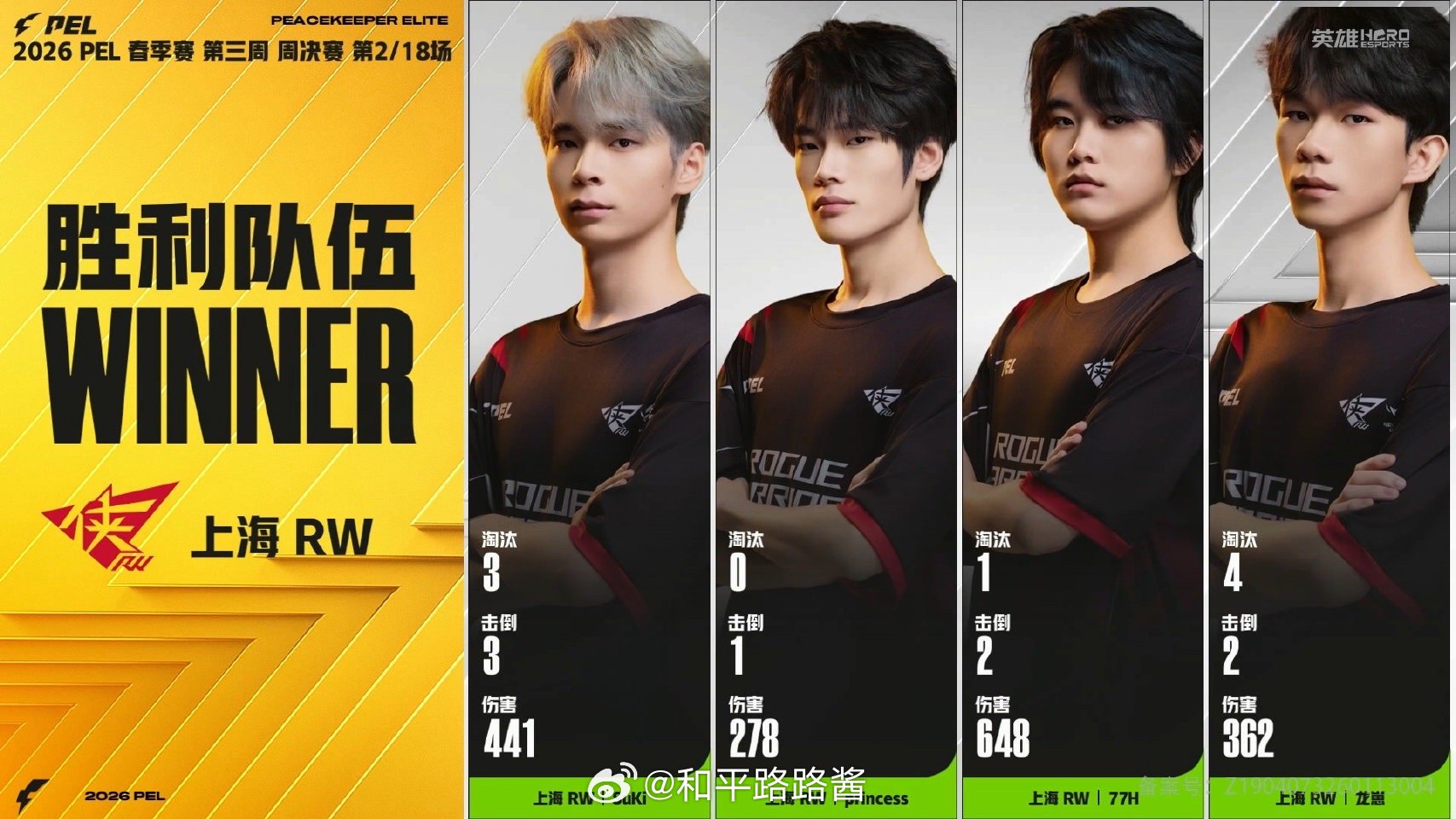 【2026 PEL 春季赛】Week3 Day2 第二场 RW周决吃鸡PEL春季