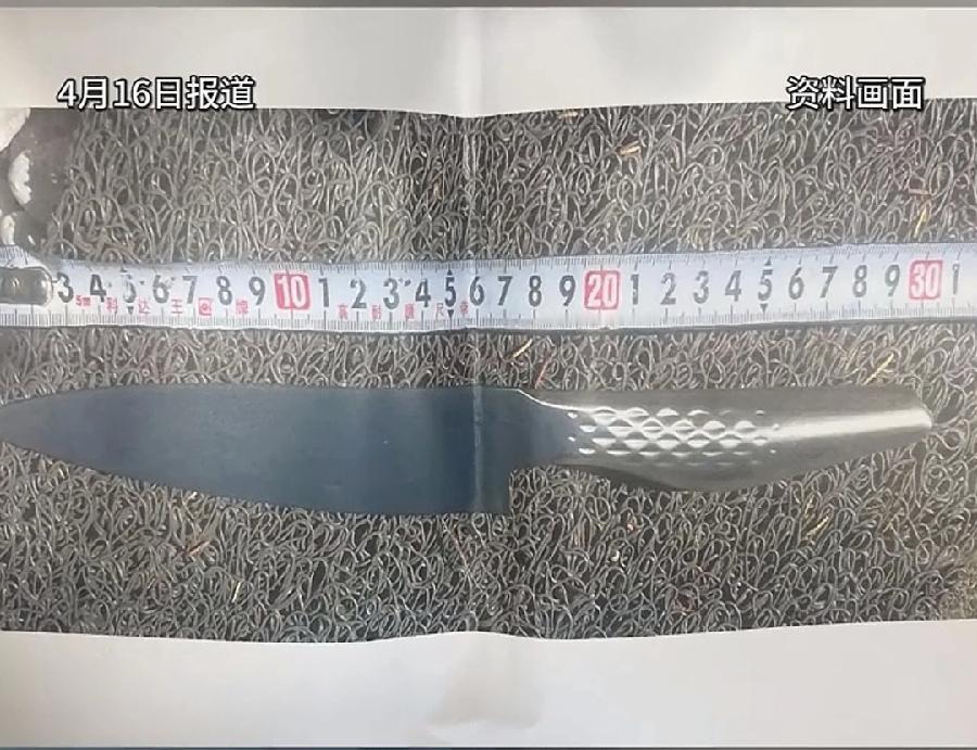强闯中国使馆村田晃大，所持刀具，长度30厘米整，像一把短匕首，事发时随身携带原因