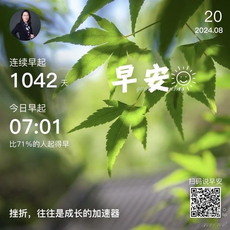 #早安#挫折，往往是成长的加速器  ​​​