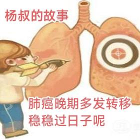晚期肺癌多处转移，杨叔叔已经7年过着正常人日子。
很多人总以为，肺癌一旦出现多处