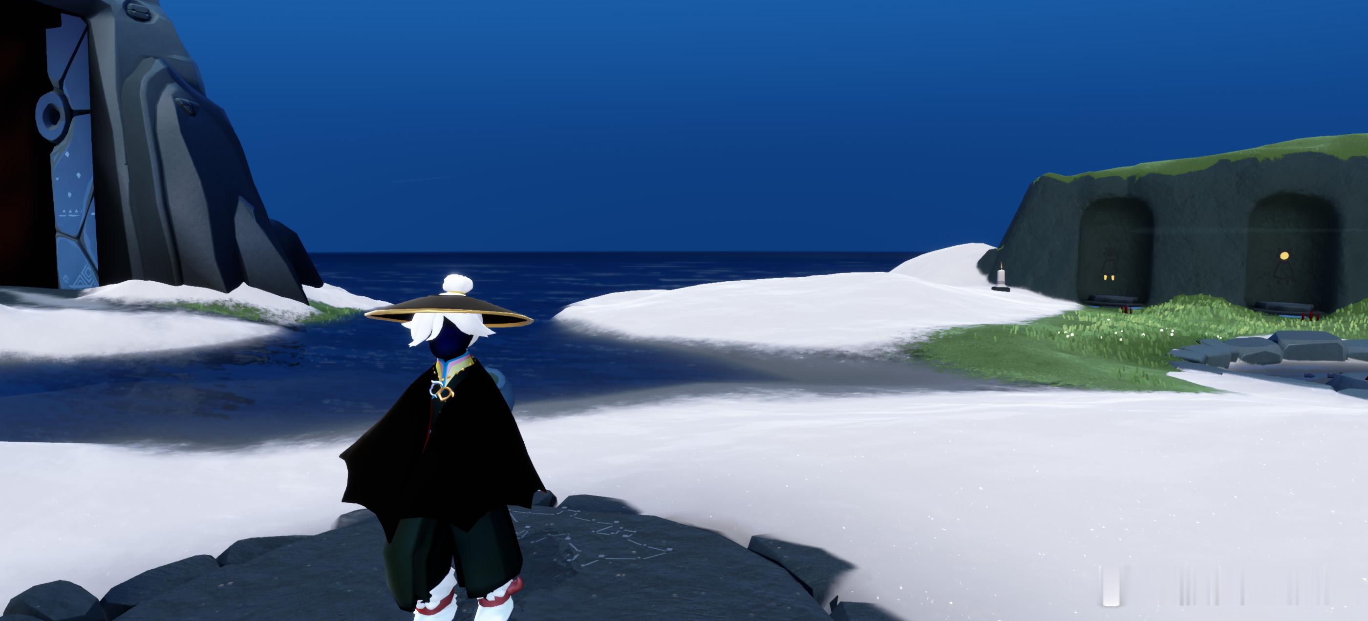 sky光遇  自己把自己帅到了