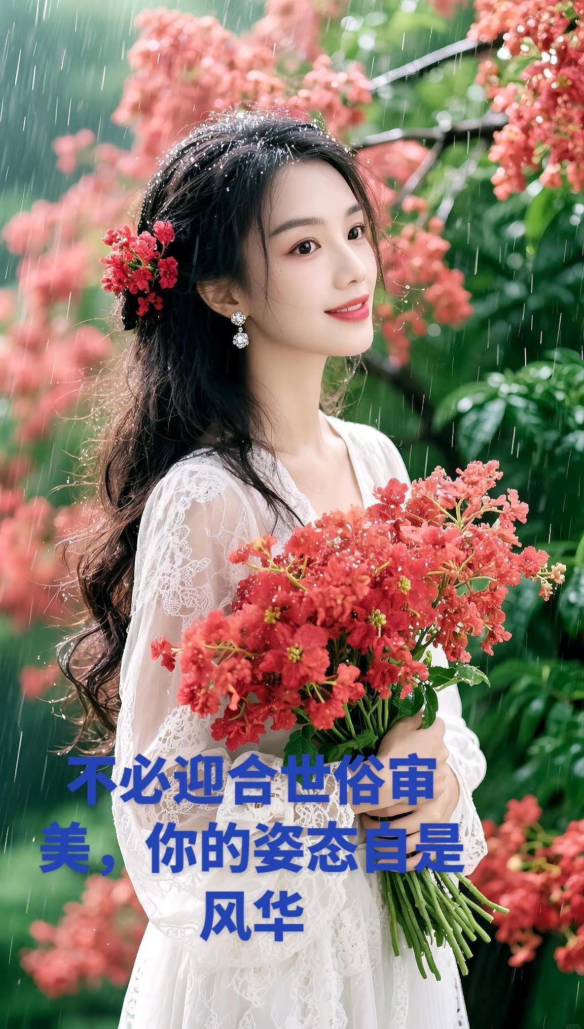 风遇温柔，人自明媚，做闪闪发光的自己