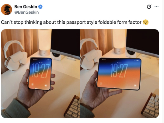 iPhoneFold上手 其实就是BenGeskin PS的概念图，没想到这么多