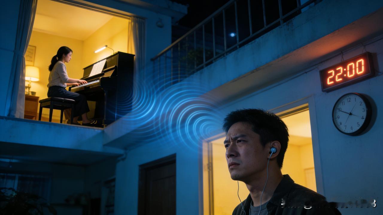 楼上连续一周每晚 8 点准时弹钢琴两小时，我多次沟通无果后报警，却因《噪声污染防