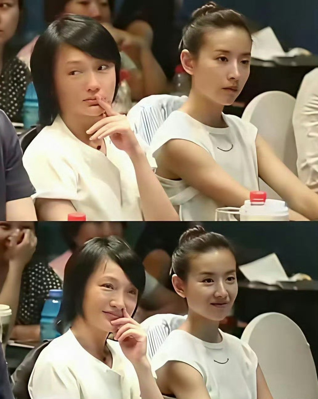 如懿传纪录片里，演员们上礼仪历史课的时候，几乎全员纯素颜，一对比发现董洁真的好好