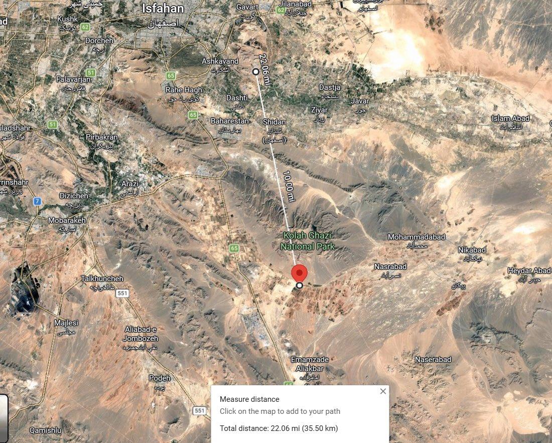 美国的救援行动是否早已是伪装成陆地行动的计划？

核浓缩设施（尤其是纳坦兹）距离