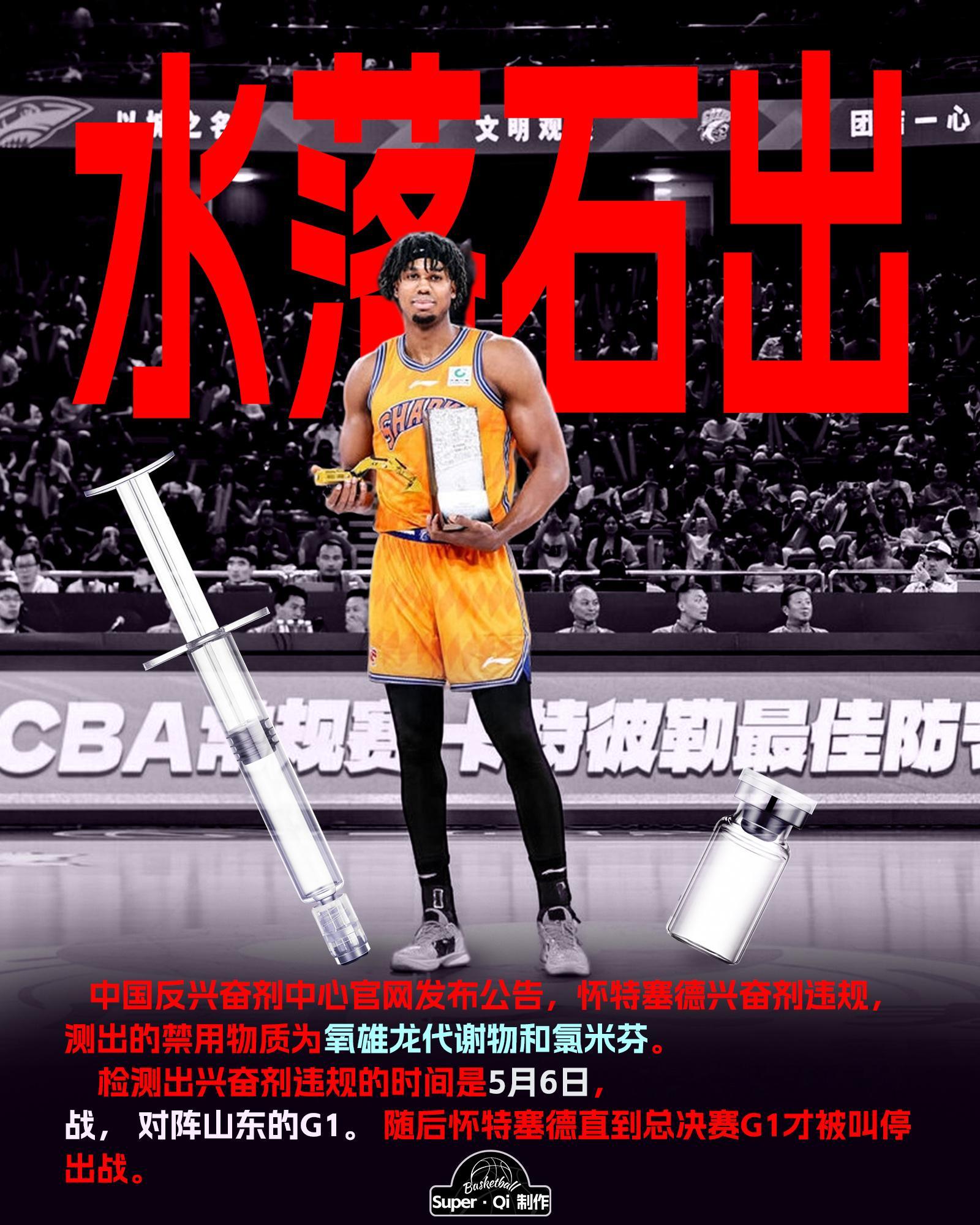怀特塞德 兴奋剂检测CBA 中国反兴奋剂中心公布了违规信息，上海男篮外援怀特塞德