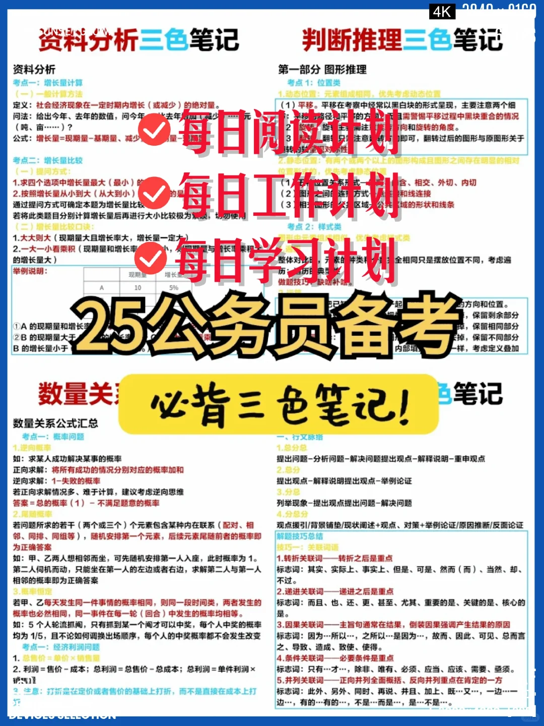 25公务员11月笔试🔥这些申论行测太有用了