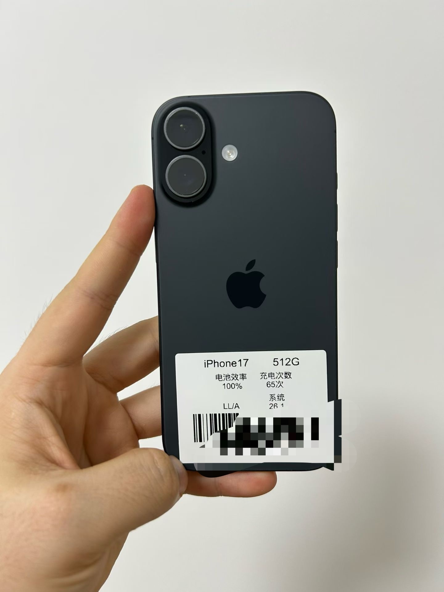 美版无锁iPhone17   512G，电池效率100%，充电65次的靓机，改好