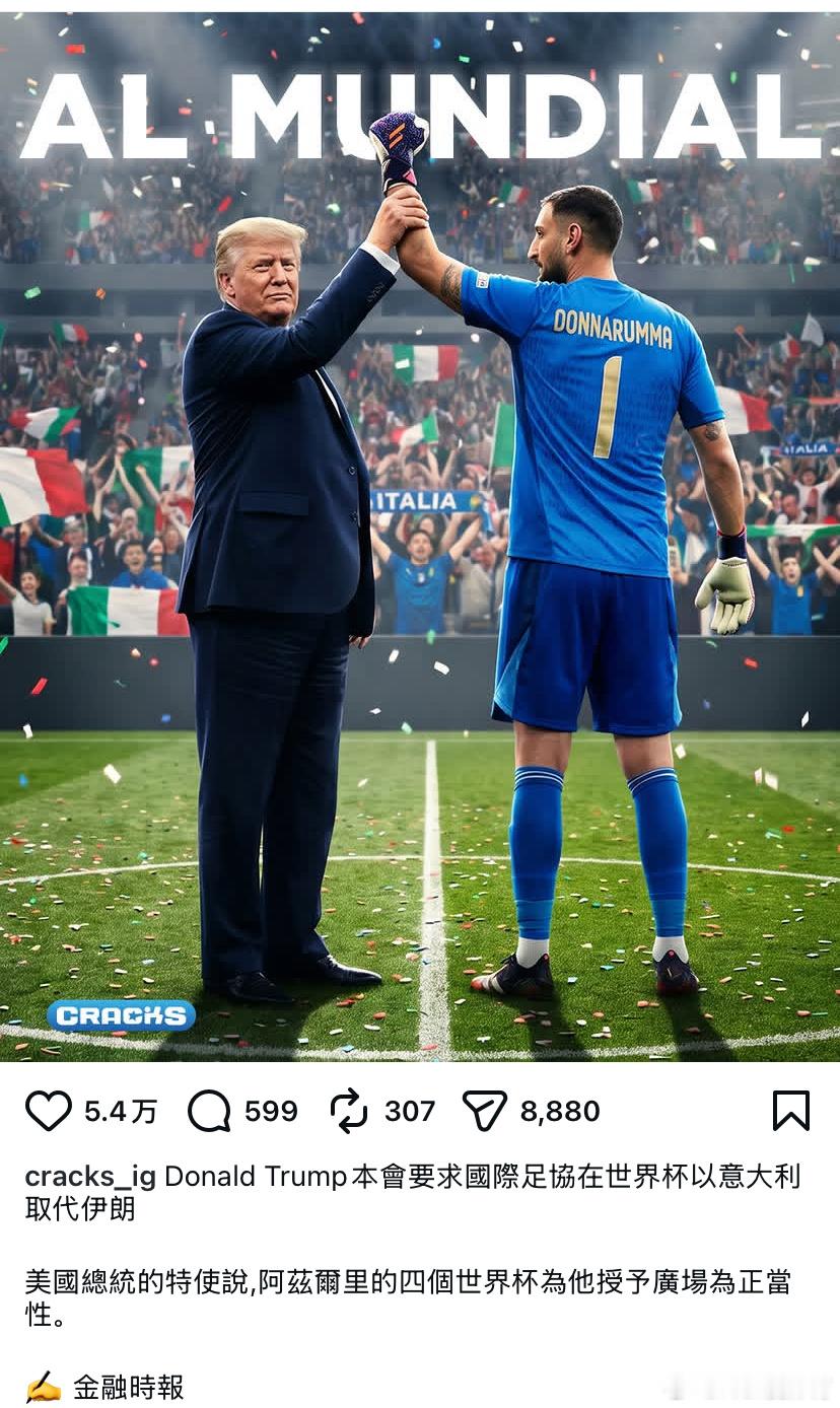 大总统要求？！意大利🇮🇹“起死回生”要去美加墨世界杯了？！有戏么世界杯