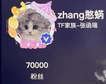 tg 张函瑞高会粉丝破7w ​​​