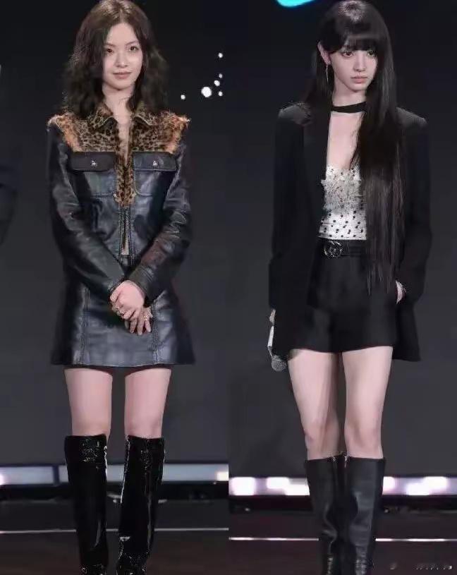 当田曦薇跟李庚希一块儿出现在镜头里的时候，谁高级一下子就能看出来啦。 ​​​