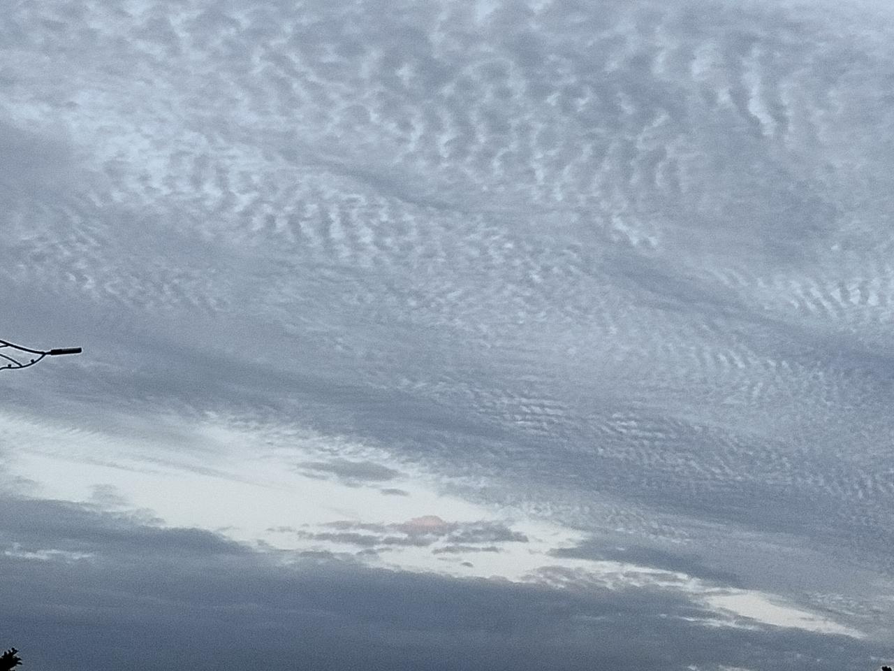 上传一张你手机里天空的照片吧云/海。
