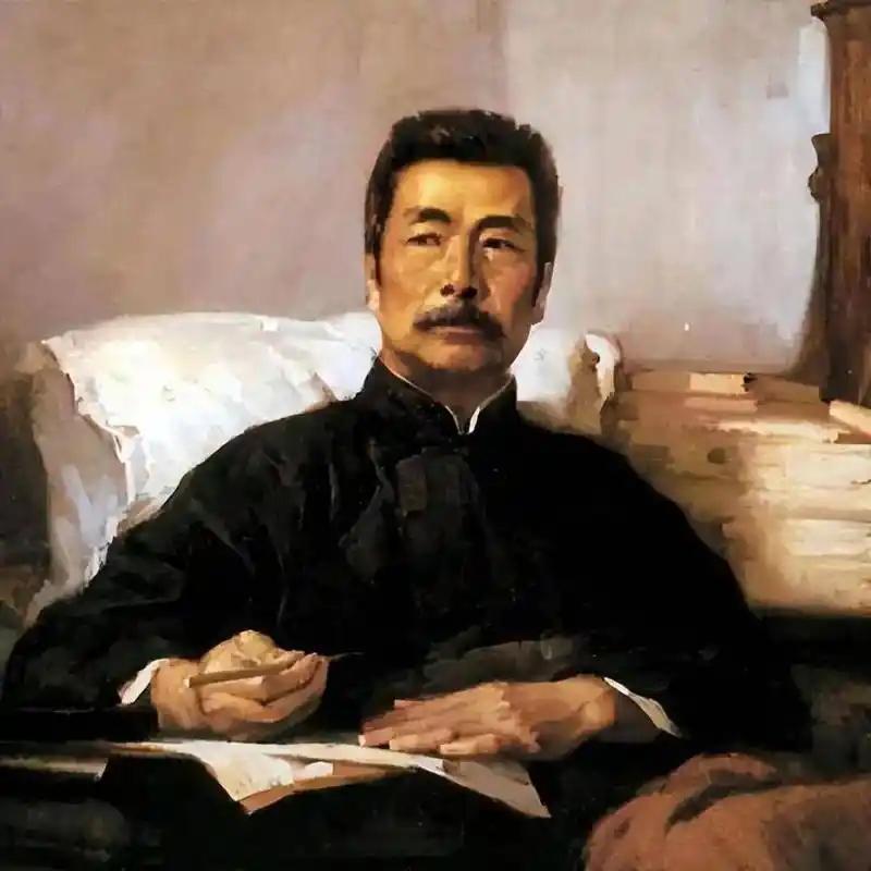 欣赏鲁迅著名诗词《自嘲》

运交华盖欲何求，
未敢翻身已碰头。
破帽遮颜过闹市，