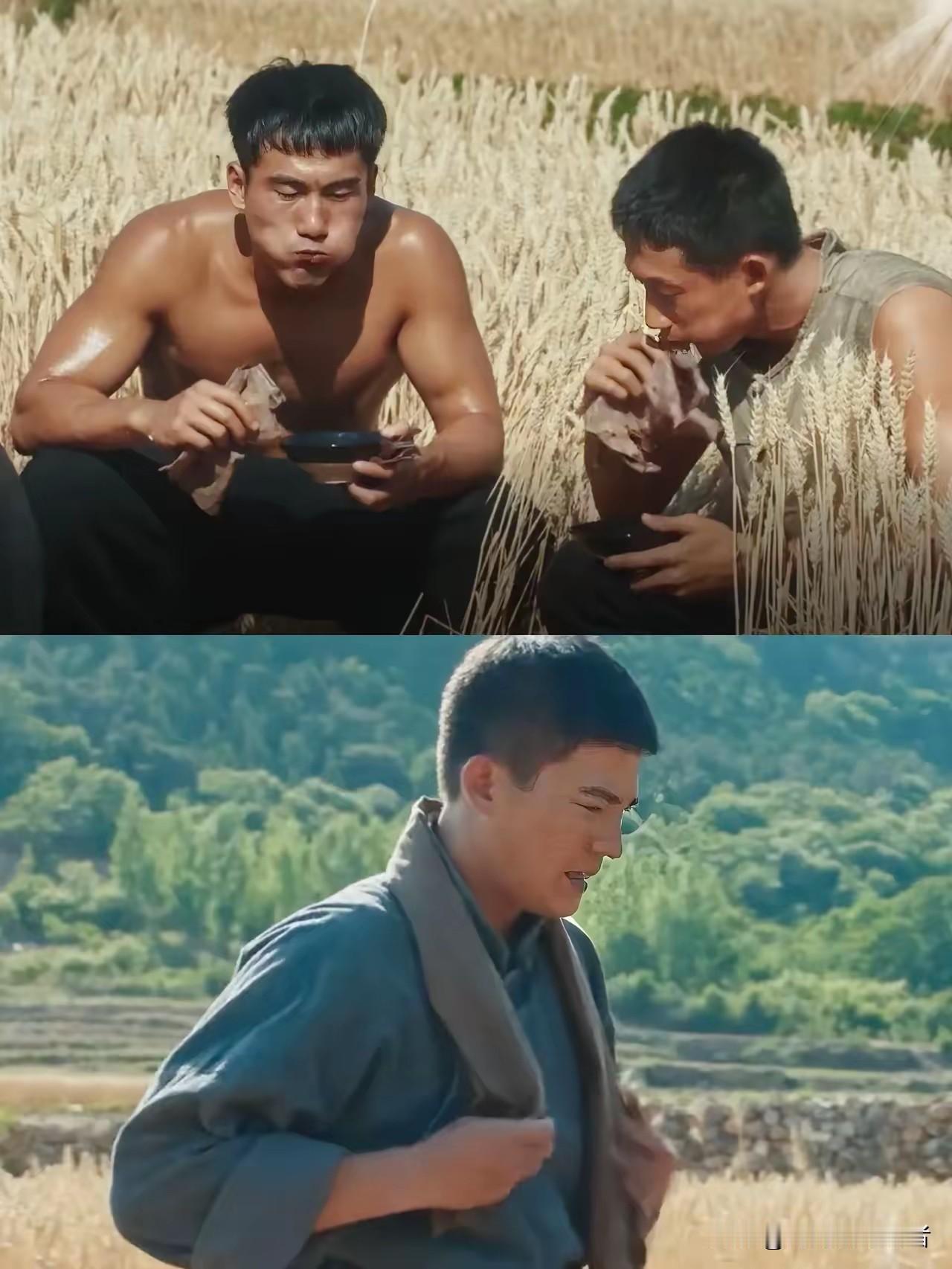 欧豪一身的纹身，不捂严实点，不炸锅了吗？
其实割过麦子的都知道，要穿长袖长裤戴草
