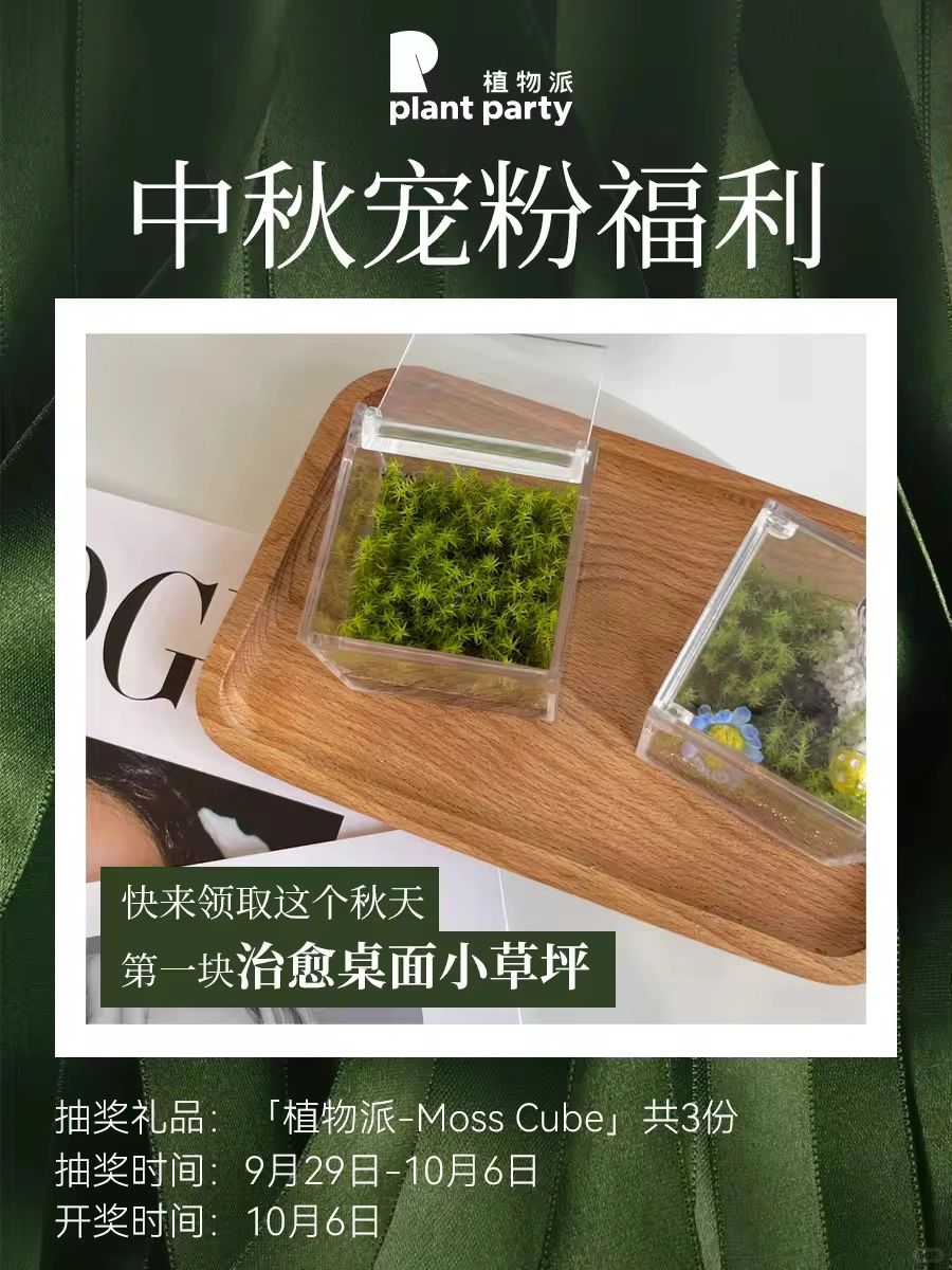 抽奖庆祝小长假！快来领取你的秋日小草坪🌿