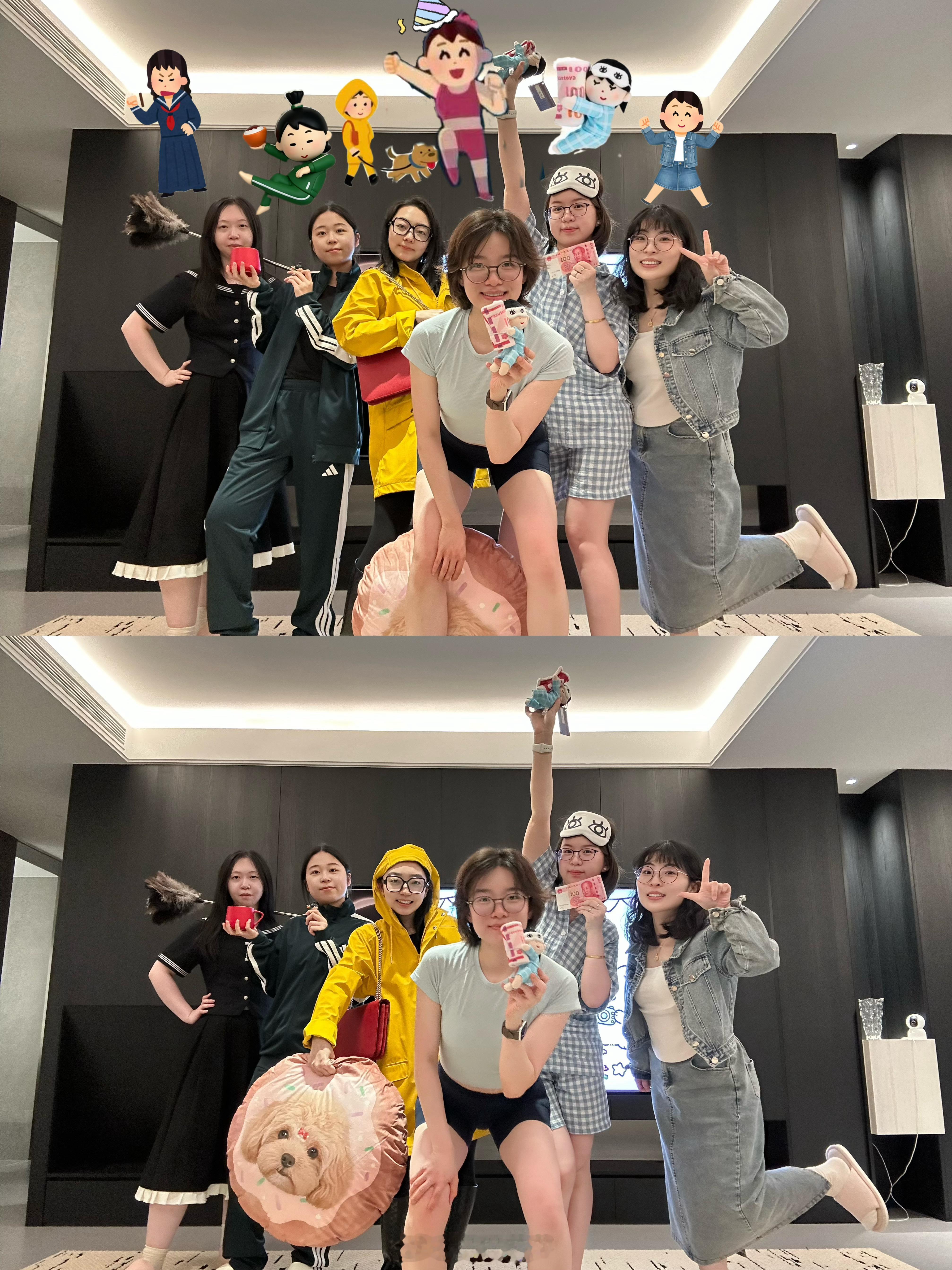 🪄 当好朋友的生日主题是cosplay插画小人 