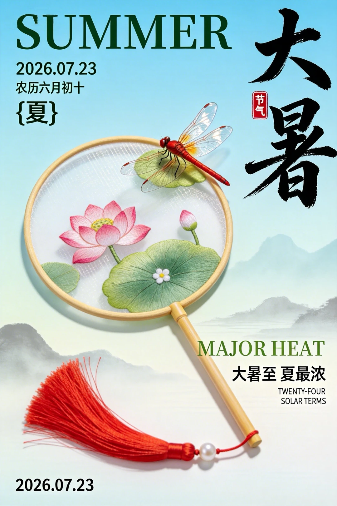 大暑节气祝福图片壁纸