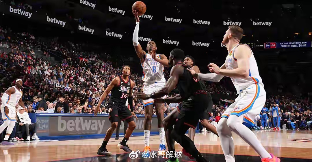 3月24日NBA，雷霆客场123-103轻取残阵76人，豪取12连胜，3月至今全