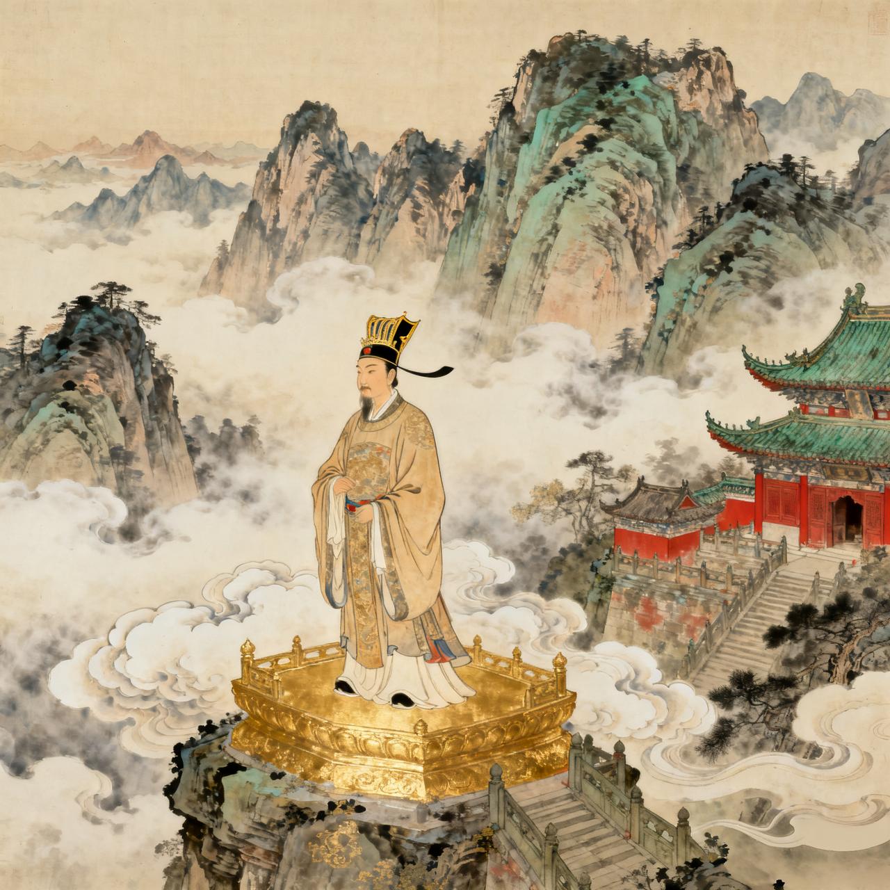 艺术圈顶流宋徽宗，
武当山的“神仙合伙人”
 
北宋这位皇帝赵佶，真是把“错位人