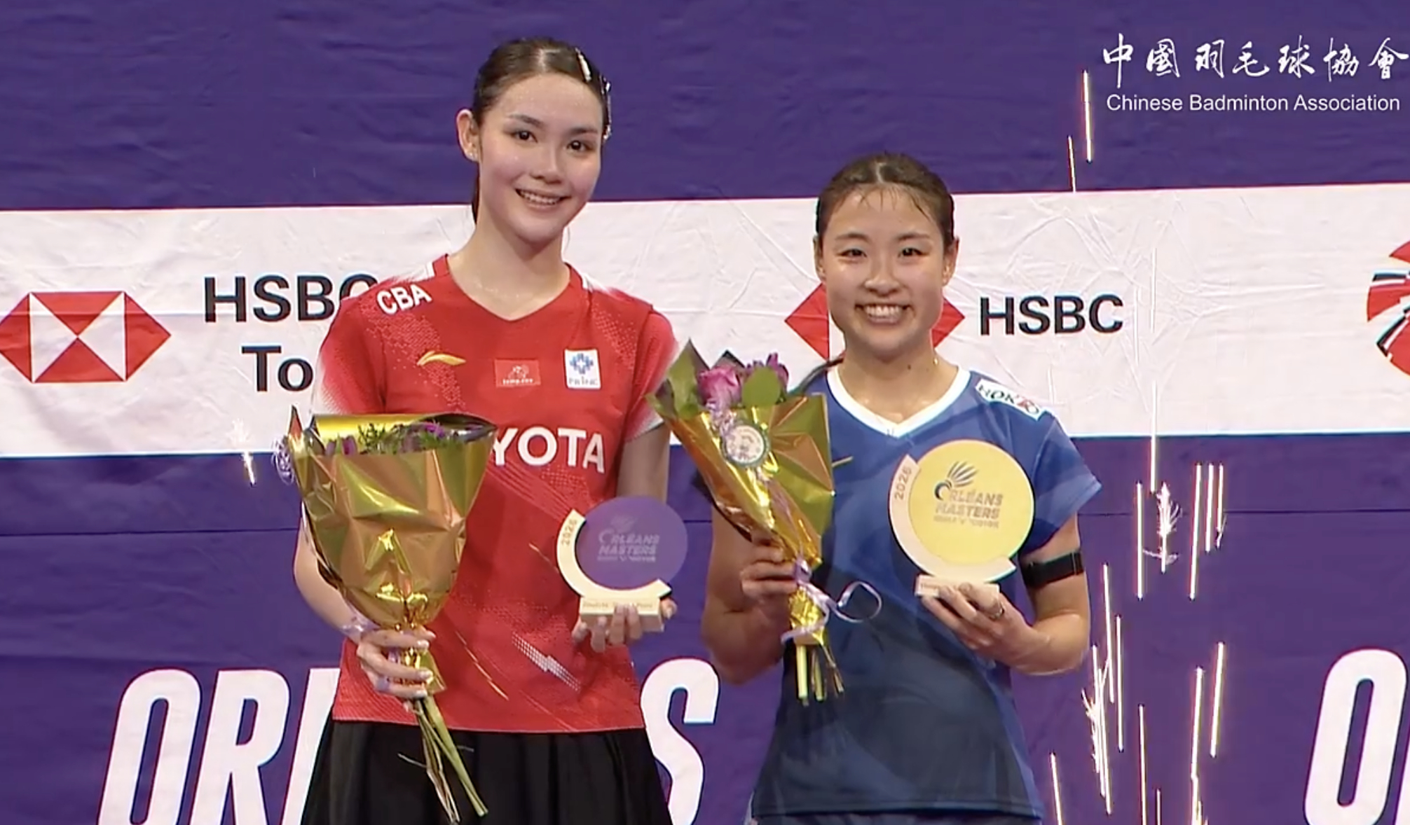 🏆女单冠军：奥原希望🇯🇵🥈女单亚军：碧查梦🇹🇭恭喜两位！🎉🎉🎉