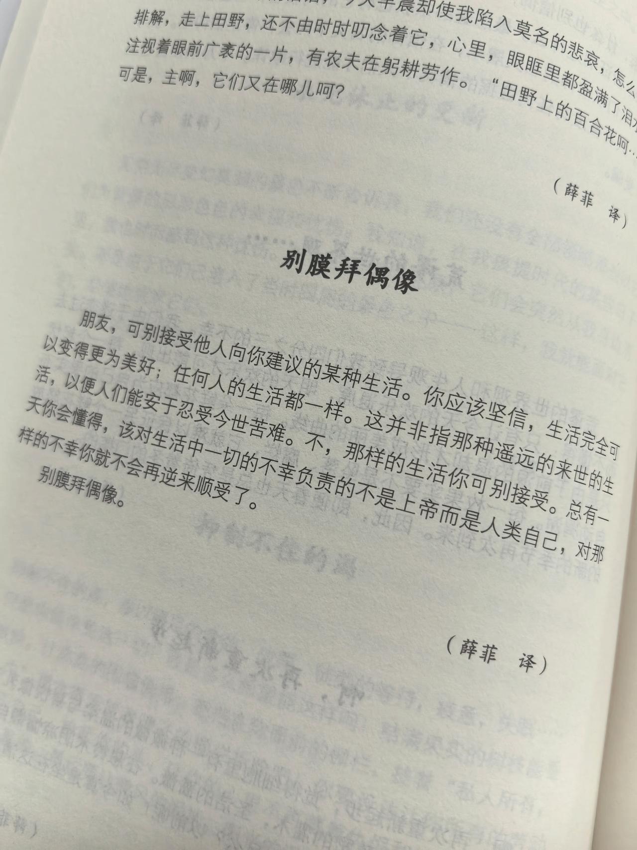 蝴蝶不必羡慕飞鸟，苔花也有牡丹的绽放时辰。挣脱仰望的惯性，让思想在荒野长成自己的
