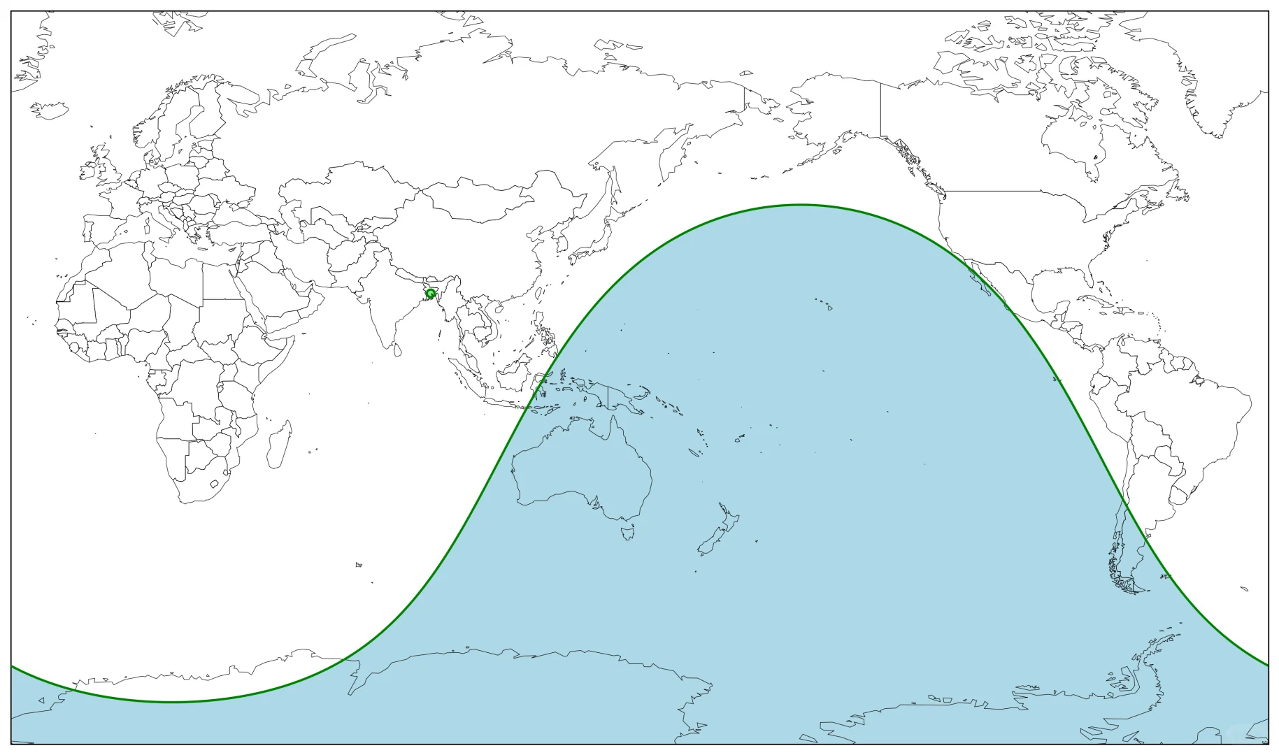 最小和最大的1%世界人口圈