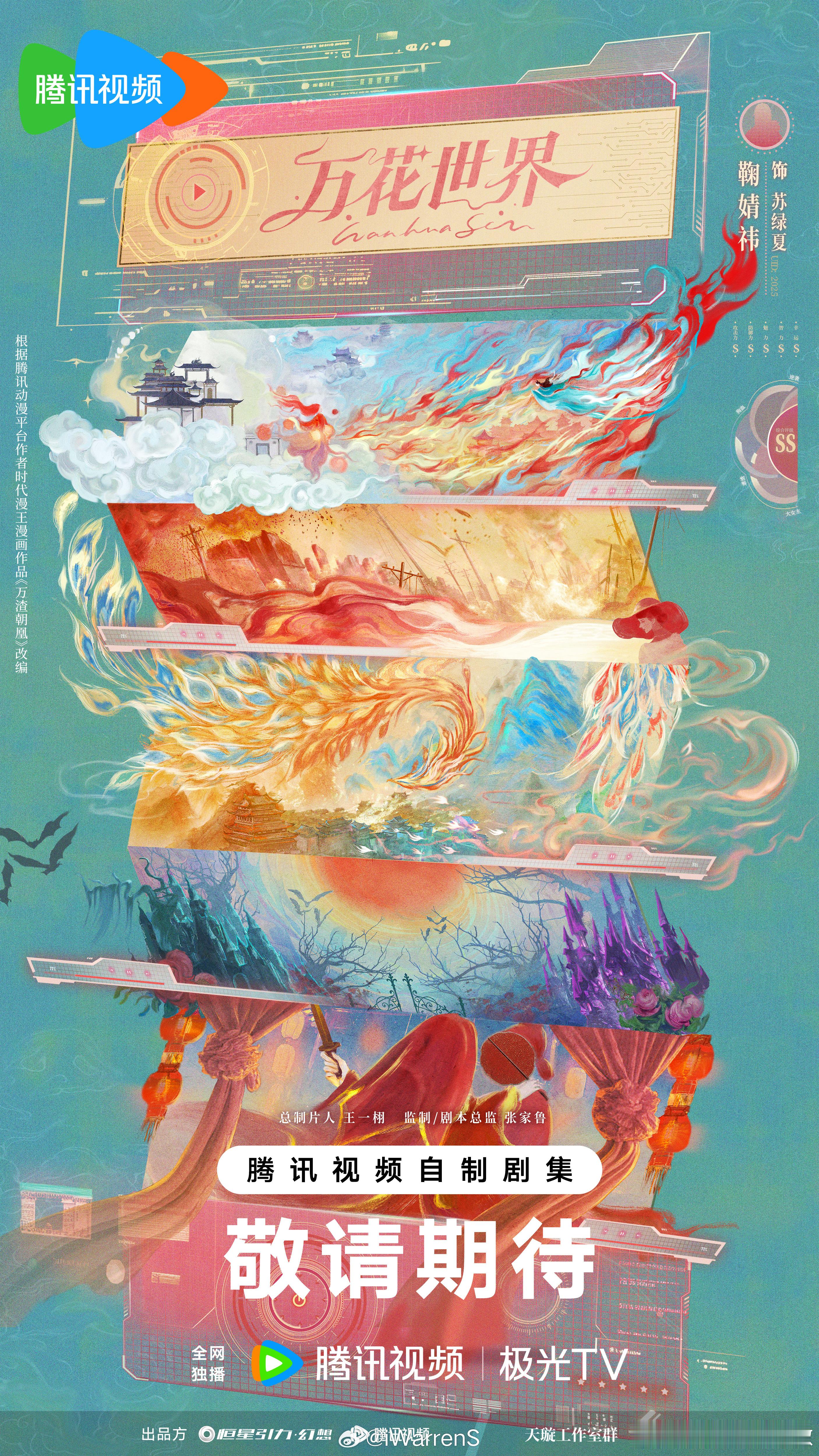 鞠婧祎新剧万花世界5月就要开机了，你们期待这部剧吗？万花世界五月开机