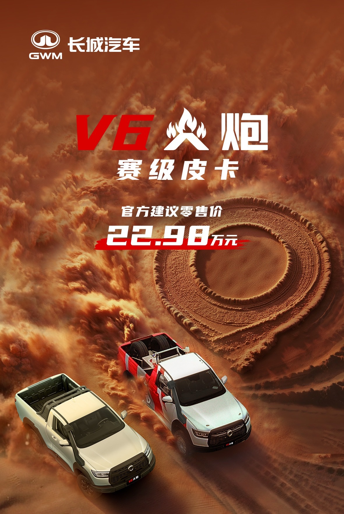 不到23，量产赛级皮卡开回家[哈哈]长城V6火炮上市我与汽车的日常 ​​​