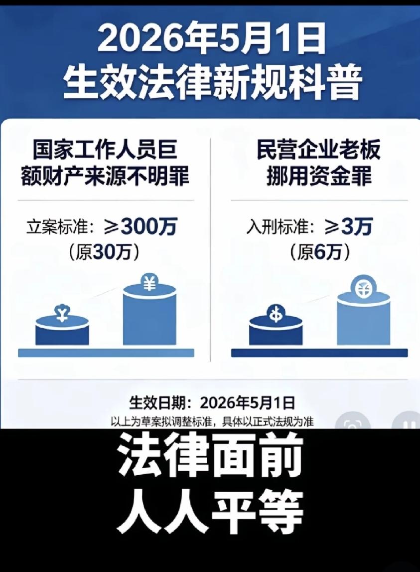 法律面前人人平等！