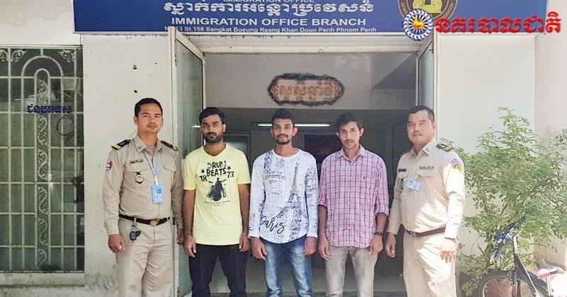 （金边讯）3名印度籍男子因无能力支付签证费，主动向移民总局要求将他们遣返印度。
