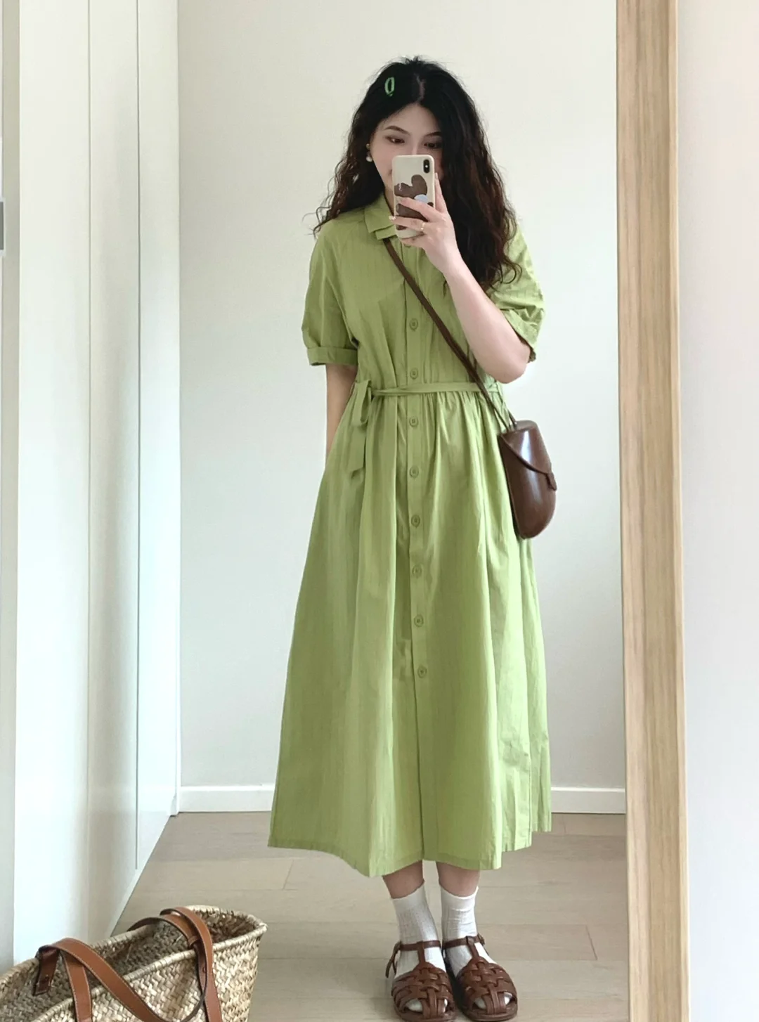 🎋夏天还是得穿绿色连衣裙～