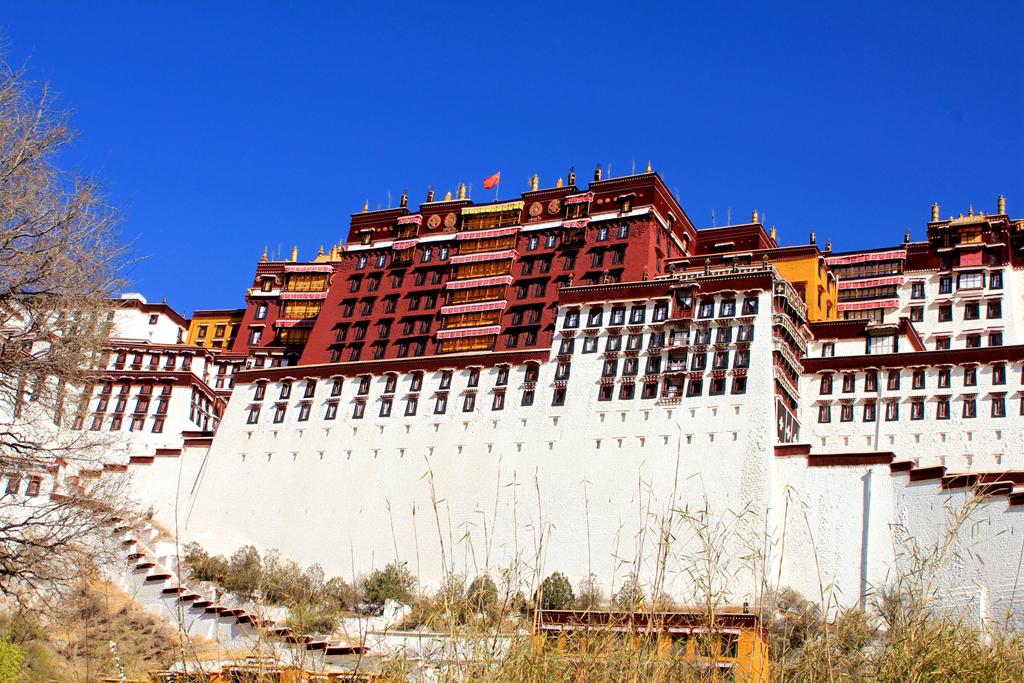 西藏旅游拉萨布达拉宫 布达拉宫美景图片 布达拉宫 布达拉宫的猫布达拉宫音乐