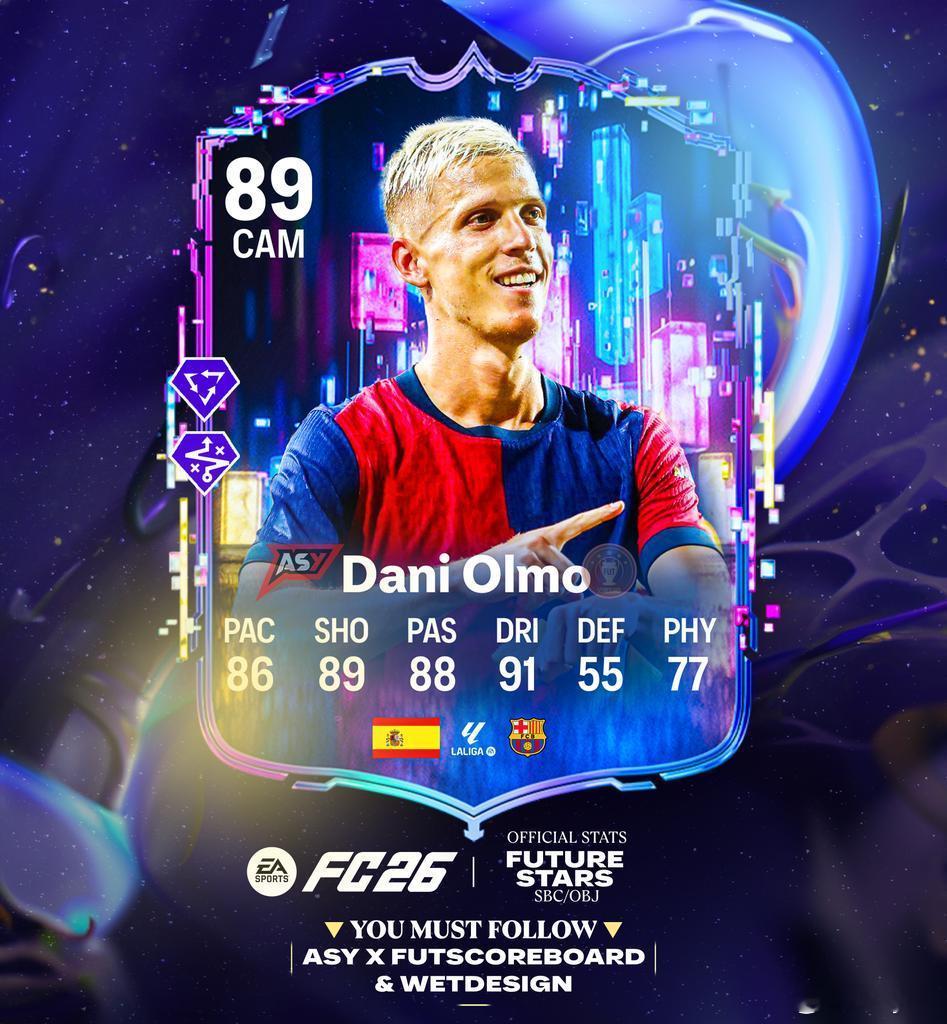 Flashback闪回奥尔默SBC的正式数据。FC26