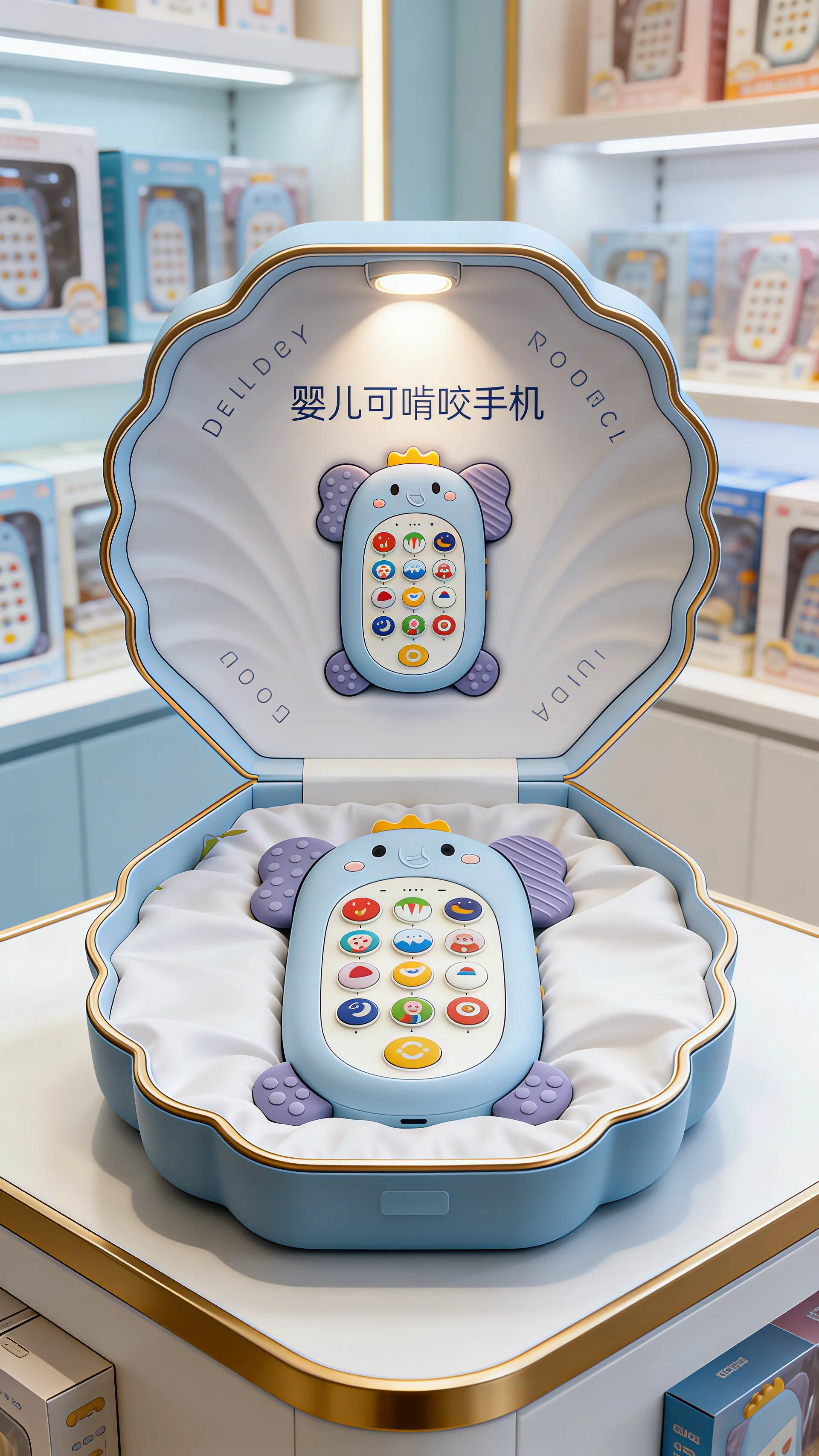 看着宝宝小手握着专属小手机，对着按键咿咿呀呀按个不停，小小的模样可爱到心都化了