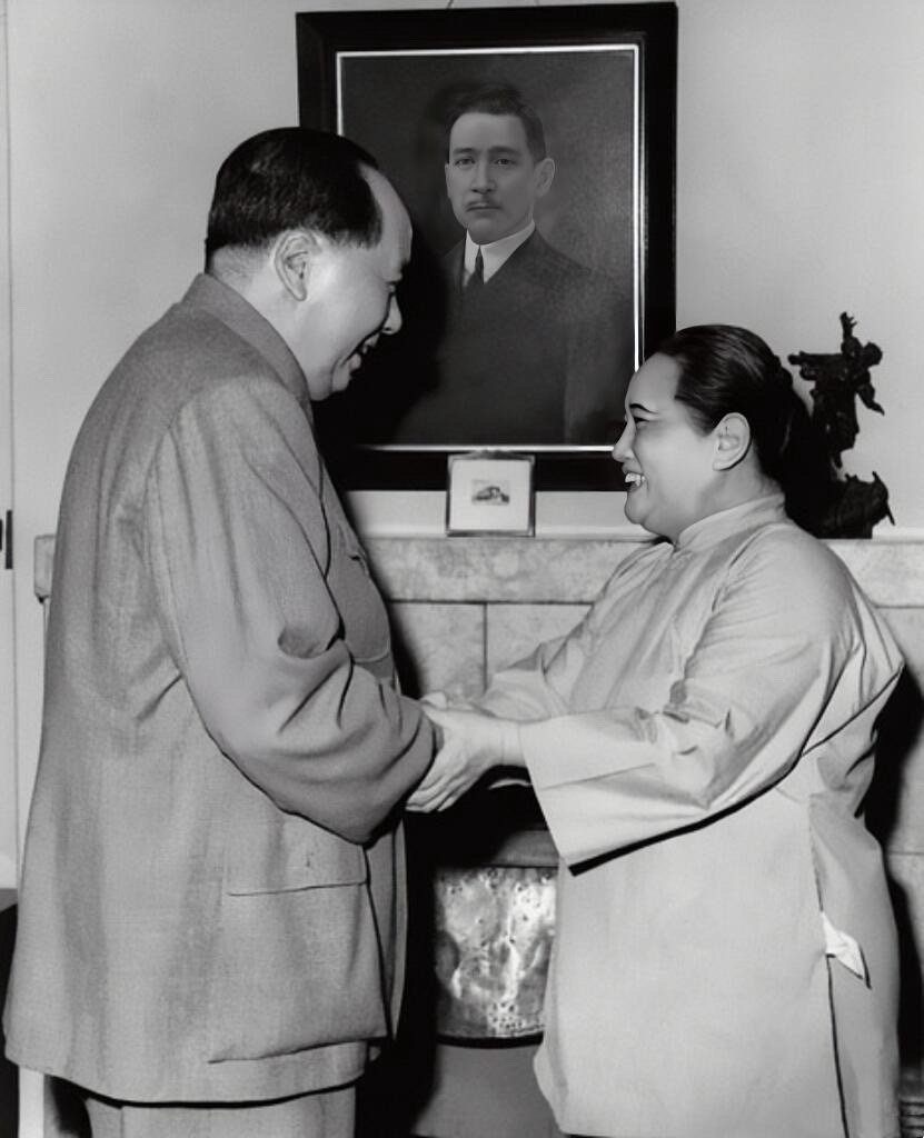 客厅方寸间 握着半个世纪的理想温度春光漫过壁炉 两双改写世纪的手在蝴蝶注视下重逢