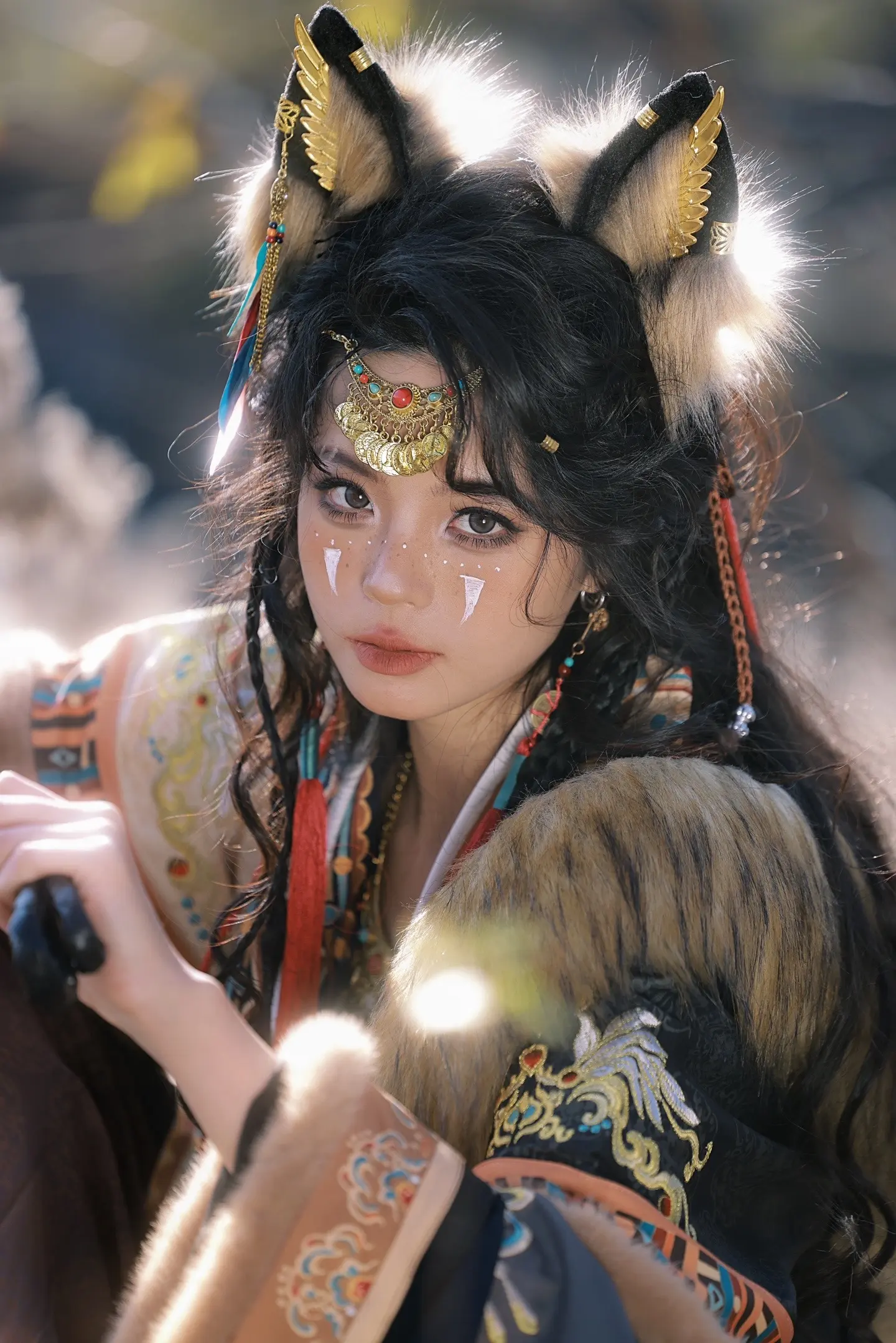 第一次来中原的小狼崽～🐺。好喜欢黑皮！有一种很野性很自由的感觉～