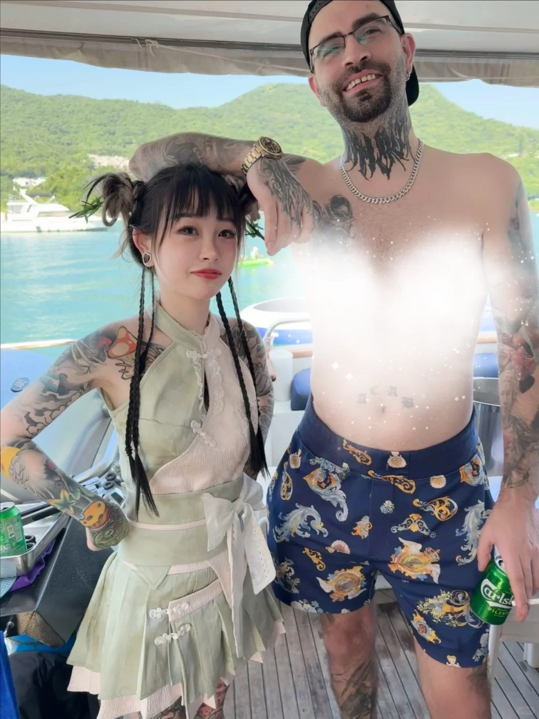 我老外朋友说给他贴成这样丝毫不考虑他感受