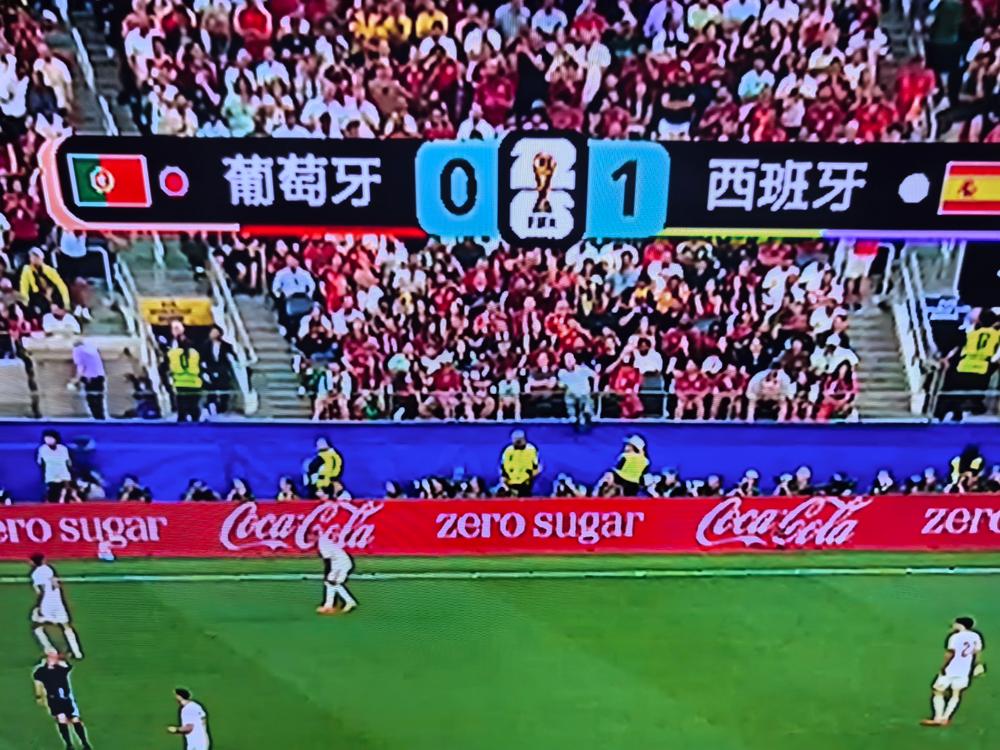 91分钟，西班牙一脚，葡萄牙出局。
C罗的世界杯，结束了。

赛后他说，自己问心