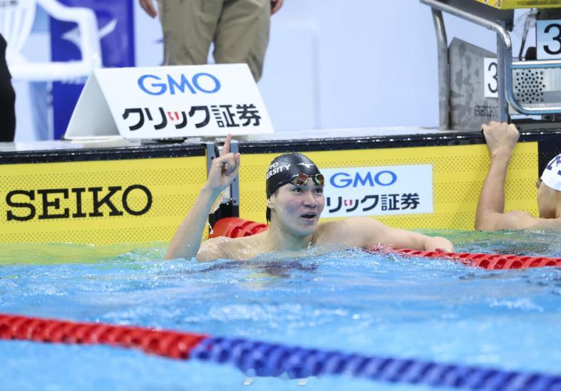 日本游泳公开赛 松下知之赛后采访“说实话，（400混）我当时状态不太好，或者说，