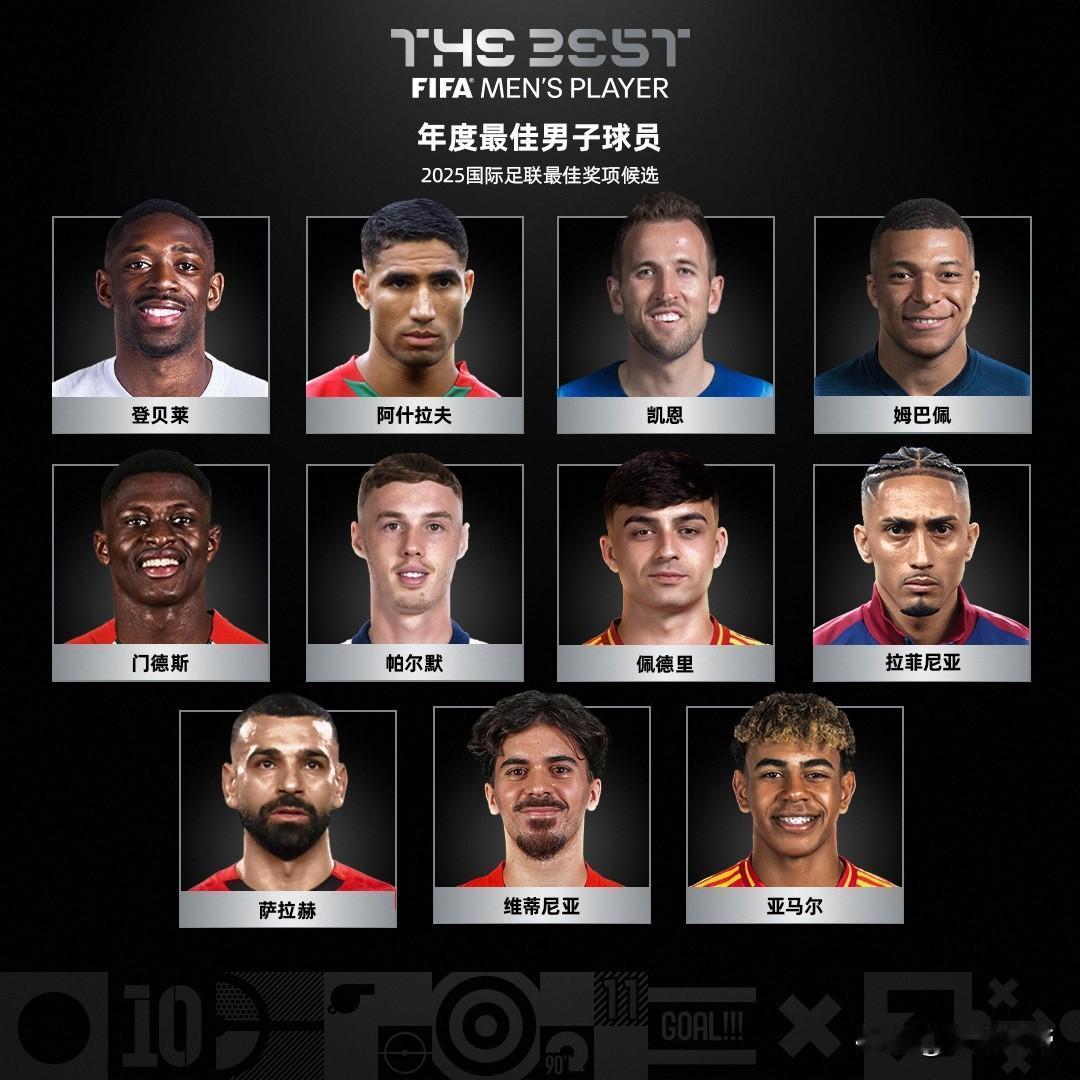 太遗憾了，梅西竟然没有入选2025年世界足球先生候选名单!

今晚凌晨1点，20